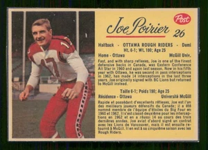 JOE POIRIER 1963 POST CFL 1963 NO 26 EXMINT+ 25645 - Bild 1 von 2