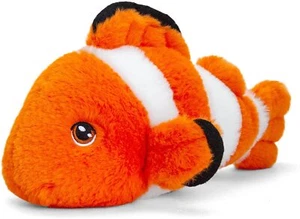 azzesso Plüschtier Clownfisch orange weiß, Kuscheltier Fisch mit Streifen - Bild 1 von 1
