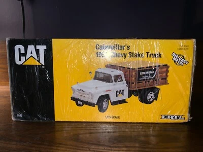 ERTL CATERPILLAR 1957 CHEVY STAKE TRUCK, CAT" 1/25 SCALE DIE-CAST-MEDAL  - Image 1 of 4