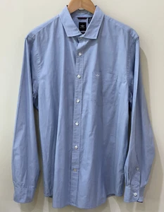 Dockers Mens Shirt Size L/G/G Blue Oxford Modern Standard Fit Button-Up Meeting - Picture 1 of 13