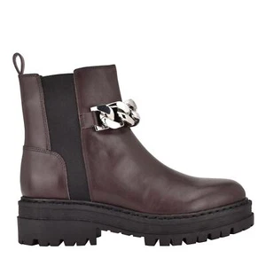 ZBY Womens Chelsea Boots Fashion Ankle Booties Low Slip-On Heels Brown Size 8 - Picture 1 of 8
