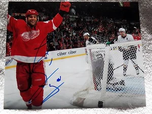 Detroit Red Wings Todd Bertuzzi Signed 8x10 Photo Auto - Imagen 1 de 1