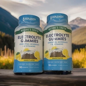 LOT OF 2 - Electrolyte Hydration Gummies 90 Ct Hydrate Replenish - NEW & SEALED - Picture 1 of 3
