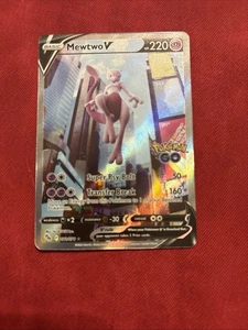 Mewtwo V (Alternate Full Art) 072/078 Pokémon GO Holo - Picture 1 of 2