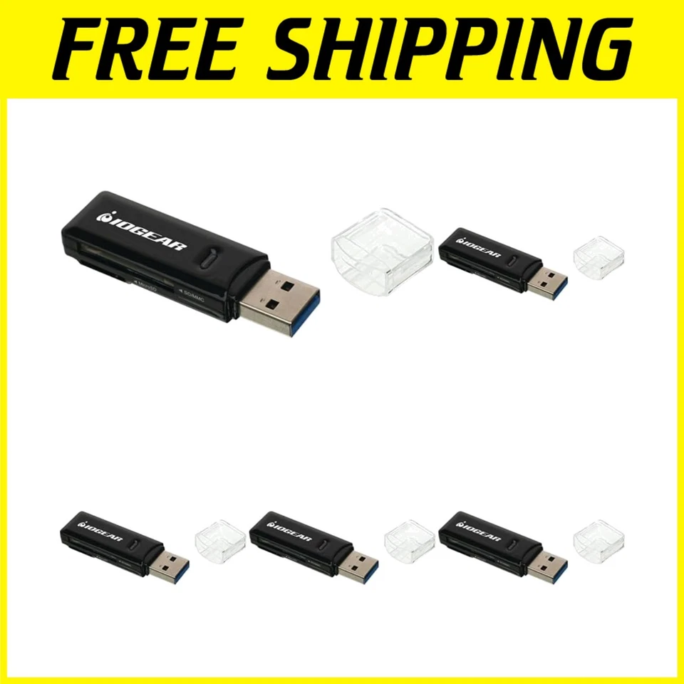 SuperSpeed 2-Slot USB Card Reader for Windows, Mac, Linux & Android - 5 Units - Image 1 of 4