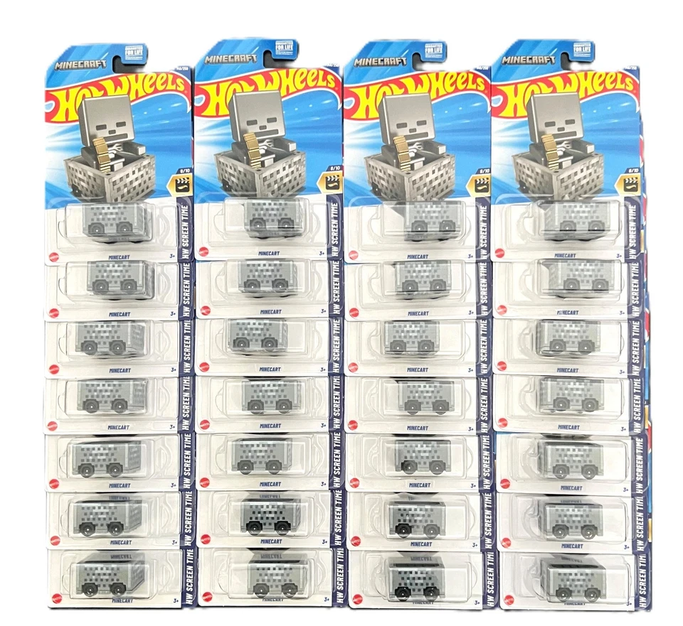 Hot Wheels Minecart 2025 película Minecraft, serie Screentime #146 lote de 28 Foto 1 de 1