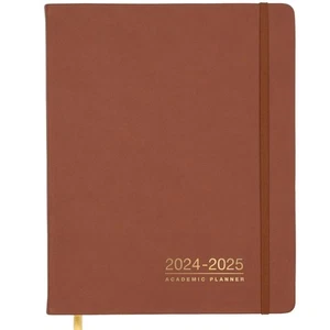 AY Weekly Monthly Planner 8x10: 14 Months June 2024 - July 2024-2025 Brown - Picture 1 of 7