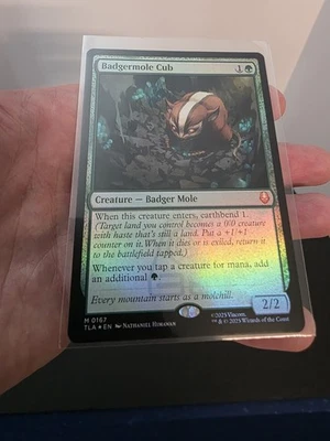MTG Badgermole Cub FOIL (167) | NM | Avatar: The Last Airbender {TLA} - Image 1 of 4