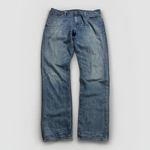 Vintage Polo Ralph Lauren Hampton Straight Jeans 34x32 RL Dungarees Y2K Fade - Picture 1 of 12
