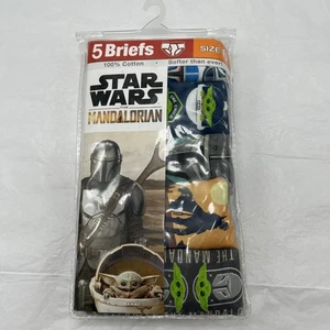 Star Wars MANDALORIAN GROGU Baby Yoda 5er Pack JUNGEN SLIPS Größe 6 Unterwäsche NEU - Bild 1 von 6