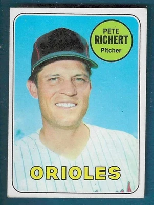 1969 Topps Baseball Baltimore Orioles Pete Richert #86 EX SET BREAK! - Image 1 of 2
