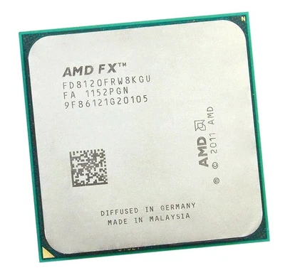 AMD FX-8120 FX 8120 8-Core 3.1GHz FD8120FRW8KGU 125W Socket AM3+ CPU Processor - Image 1 of 2