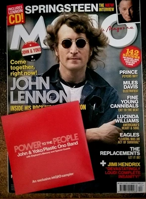 JOHN LENNON-Mojo Magazine-December 2025 with Power to the People CD - Image 1 of 3