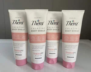 NEW!  4CT Thera Calazinc Body Shield Scented Skin Protectant Cream 4oz Tubes - Picture 1 of 2