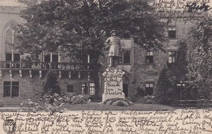 Bielefeld AK 1909 Kurfürsten-Denkmal Sparenberg Reklame Strunkmann NRW 2509115 - Picture 1 of 2
