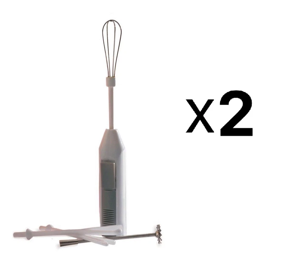 Norpro Deluxe Cordless Mini Mixer 5-Piece Set Whip Stir Blend Beat Mix Frother