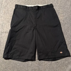 Dickies Twill Work Shorts Mens 44(42) Loose Fit Black Canvas 15” Inseam NWT - Picture 1 of 7