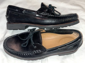 Cole Haan Herren 11 Grand OS Schwarz Leder Halbschuhe Mokassinnaht - Bild 1 von 10