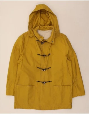 TRUSSARDI JEANS Mens Hooded Duffle Jacket UK 40 Large Yellow AL15 - Image 1 of 3