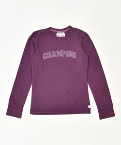Champion Mädchen grafisches Oberteil Langarm 11-12 Jahre Large lila klassisch HI10 - Bild 1 von 3