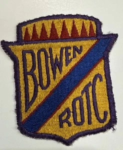 Toppa spalla vintage esercito Bowen High School programma ROTC Chicago IL anni 50 - Foto 1 di 6