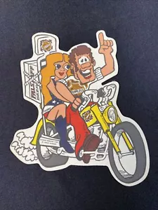 VTG FALSTAFF BEER MO FANNY FEARLESS MOTORCYCLE SCHLITZ PABST BUD T-SHIRT IRON-ON - Picture 1 of 4