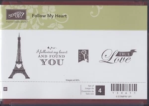 ¡Stampin Up!~~SIGUE MI CORAZÓN~~~~TORRE Eiffel~~montaje de madera - Imagen 1 de 2