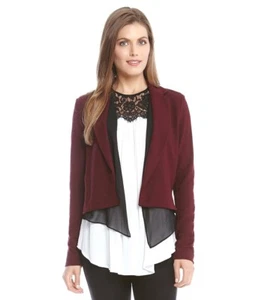 Nuevo Blazer Transparente de Vino Karen Kane (Trajes) Tallas L XL (nuevo con etiquetas $178.00) - Imagen 1 de 2