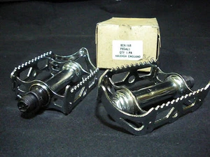 Vintage Raleigh Bicycle steel chrome quill pedal 9/16" Axle 1970s NOS - Picture 1 of 1