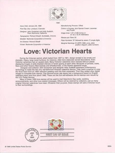 #9904 55c Liebe viktorianische Karte #3275 - Souvenirseite - Bild 1 von 1