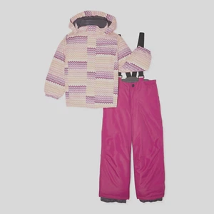 Iceburg Girl's Winter Trax Insulated Jacket with Hood & Bib Set, Pink, Small (6) - Picture 1 of 3