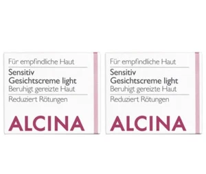 2x Alcina S Sensitiv crema facial Light cosméticos nutritivos 50 ml - Imagen 1 de 1
