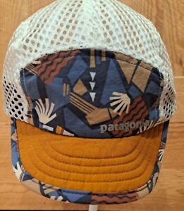 Patagonia Duckbill 5 Panel Strapback Cycling Running Mesh Hat Rare Color