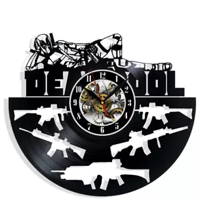 Deadpool Vinyl Wall Clock Gift Birthday Holiday Art Home Room Decor Design - Picture 1 of 5
