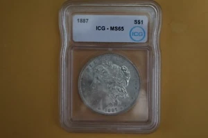 Dólar Morgan 1887 ICG MS65 - Imagen 1 de 4
