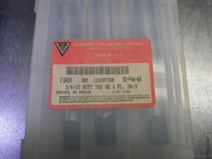 Vermont Tap & Die 3/4-10 GH-3 4 Flute HSS Taps QTY3 1110307368 (LOC1197A) - Picture 1 of 3