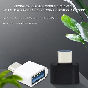 Type C to USB Adapter 3.0 USB-C 3.1 Male OTG A Female Converter Z6J☃ B1 ha GTR8 - Picture 1 of 10