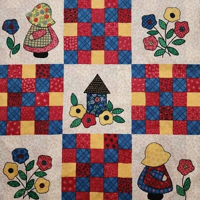Pequeños edredones para tela de retazos de sue Sunbonnet Fabri por comprar Foto 1 de 3