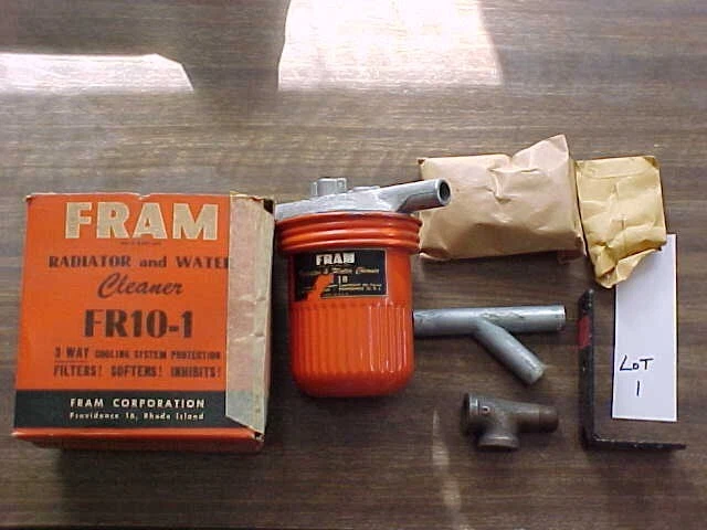 NOS FRAM FR10-1 RADIATOR & WATER CLEANER FILTER KIT  COOLING SYSTEM  LOT 1 - Изображение 1 из 4