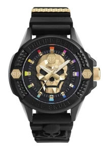 Philipp Plein The $kull Ecoceramic Men’s Watch Black Silicone Strap – PWUBA0223 - Picture 1 of 5