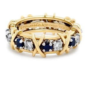 Authentic Tiffany & Co Platinum & 18ct YG Jean Schlumberger Ring RRP $22,900* - Picture 1 of 8
