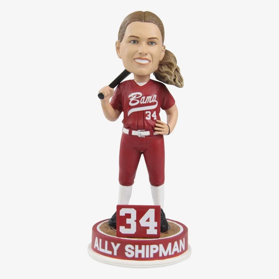 Ally Shipman Alabama Marea Carmesí Softbol Estudiante Atleta Bobblehead NCAA Foto 1 de 1