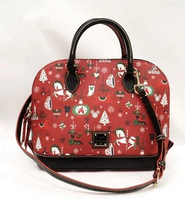 DOONEY & BOURKE Holiday Christmas Farmhouse Domed Satchel Purse Handbag 2019 - Picture 1 of 15