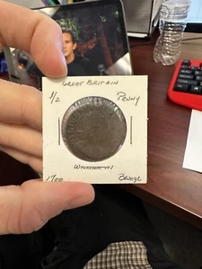 GREAT BRITAIN 1/2 PENNY 1700 William Ill KM483.2 8,32g LH2025 - Bild 1 von 9