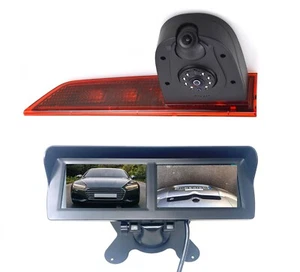 Dual Reversing Camera For Ford Transit Custom 2012 - May 2016 Twin Dash Monitor - Picture 1 of 19