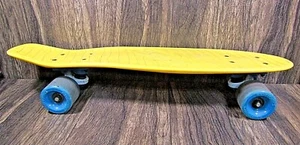 Kryptonics Classic Yellow Torpedo Skateboard Blue Wheels Bravo Sports - Picture 1 of 12