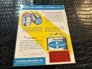 Hoja de anuncios de BANTHRICO BANK de los años 50 BLUBBER BOY - BANCO DE BARRIL STAVELINE - Imagen 1 de 1