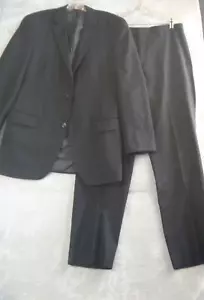 Alfani 2-piece Suit Mens 40L, Black, pants 34Wx32 inseam, Jacket 40L Formal Prom - Picture 1 of 18
