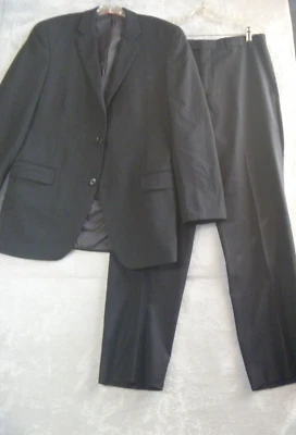 Alfani 2 изделия костюм мужской 40L, черный, брюки 34Wx32 по внутреннему шву, куртка 40L официальный выпускного - Изображение 1 из 4