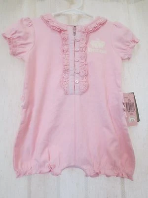 Juicy Couture Baby Girl's Gia Romper Pink  Size 3/6M NWT - Image 1 of 4